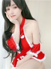 Chiyo Ogura w - Red Christmas Gift Dress(6)